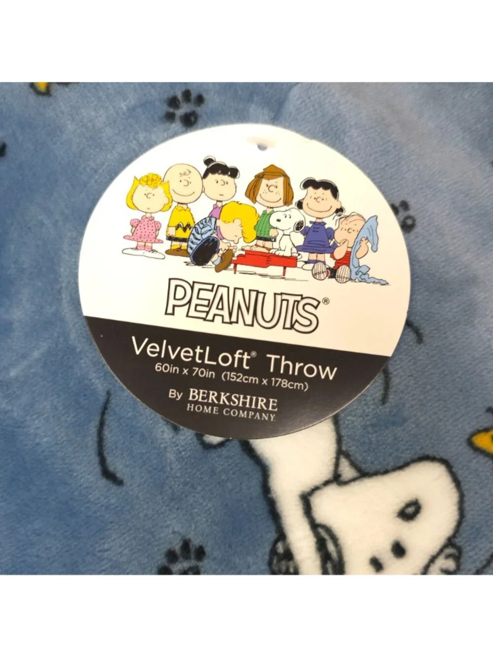 Peanuts Snoopy VelvetLoft Plush Throw Blanket 60